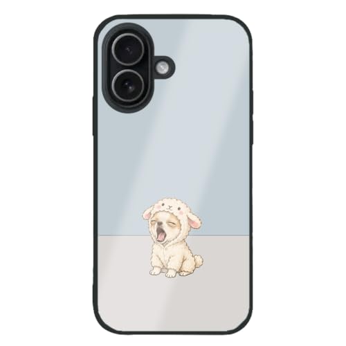 Lucky Mole iPhone16Plus�p �P�[�X �����K���X 9H �O���[�W���q�� �q��������� �����уC���X�g �ӂ�ӂ� �����n �J�o�[ | �A�j�}��,��邩��,������,�p�X�e���J���[,��������O���t�B�b�N,TPU�\�t�g�o���p�[,�ϏՌ��n�C�u���b