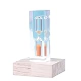 Sanduhr Kristall-Sanduhr mit mehrfarbiger, verdickter, bruchsicherer Tischdekoration(Orange)
