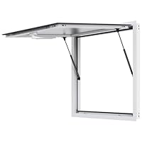 VEVOR Imbissfenster für Imbisswagen 915 x 915 mm Servicefenster aus Aluminiumlegierung für Imbisswagen, bis zu 85° schwenkbares Servierfenster mit Markisentür und Zughaken, für Imbisswagen