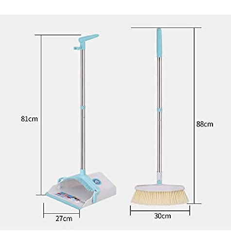 Standpan en penseelset, vegende set, lang behandeld met bezemhouder reiniging vegende organizer, voor kantoor thuis… - Image 3