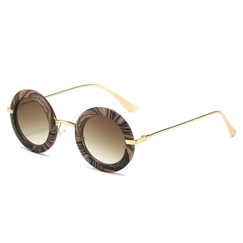 Lunettes de soleil rondes rétro femmes anti-éblouissement monture légère
