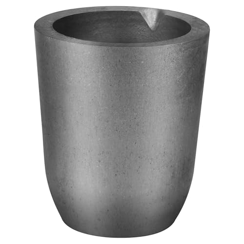 6Kg N6 Graphite Crucible with Spout, 1800°C Silicon Carbide