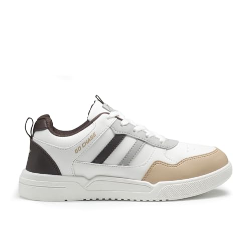 Image of ASIAN Men CRUZER-01 Stylish Casual Mid Top Sneakers and Trendy Shoes with Laces for Men & Boys | Perfect for Wearing to Outings, and Comfortable All-Day Use, Stylish and Durable