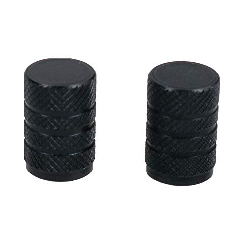 Tapas de Válvula para Neumáticos AB Tools Black Metal para Bicicleta y Vehículos