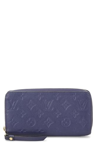 Louis Vuitton, Pre-Loved Orage Monogram Empreinte Zippy Wallet, Blue