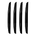 DRP-SIL-BK VELARMO 4PCS Car Door Edge Guards Universal 3D Carbon Fiber Texture Anti-Collision Scratch Protector Strips Flexible Silicone Trim with Nano Adhesive for Sedan SUV Truck Black