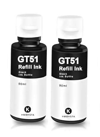 Wiofy Refill Ink for compitible h p GT51,GT52,GT5810,GT5820,GT5811,310,319Ink Tank Printer Black Black - Twin Pack Ink Bottle (B0CW9SQKQ2) Amazon Price History, Amazon Price Tracker