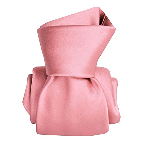 Cravate soie rose satin Segni Et Disegni 100% pure soie