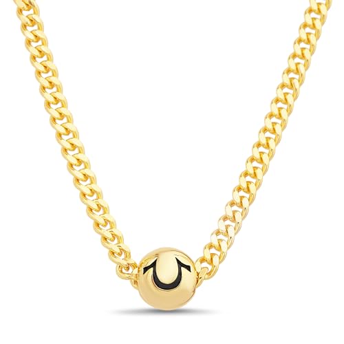 Collier fer à cheval True Religion homme 55,9 cm, le cadeau idéal avec chaîne 3 mm