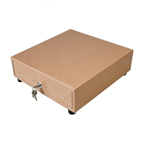 手動式 キャッシュドロアー 小型 レジスター 3札6硬貨 ワンプッシュオープン W330×D355×H104mm コンパクト レジ金庫 ピンク 桃色