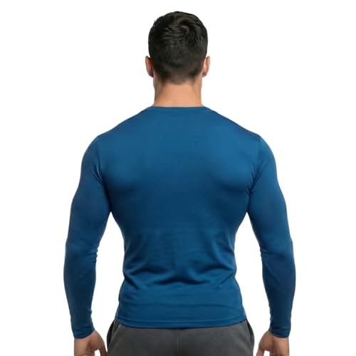 Image of Men's Cool Dry Short Sleeve Compression Shirts, Sports Baselayer T-Shirts Tops, Athletic Workout Shirt
