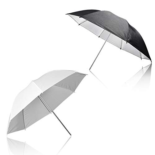 Emart 8.5X10Ft Photography Backdrop Kit With 400W 5500K Daylight Umbrella Continuous Lighting Set, Black & White Backgrounds For Photo Studio Product, Photoshoot, Portrait Shoot #TOP3