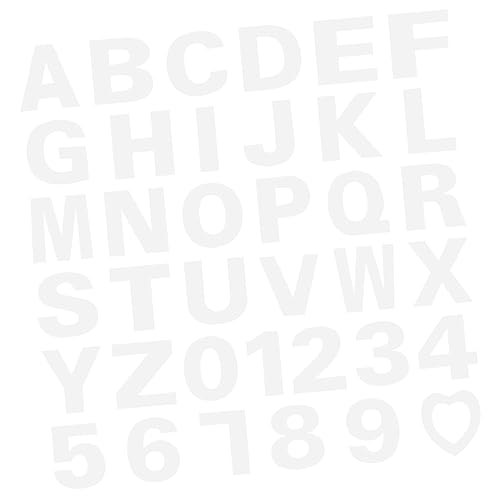 Hemobllo 37Pcs Alphabet and Number Cake Stencils Baking Tools for Easy Decoration for DIY Cakes Cookies and Crafts Lightweight and Reusable Templates