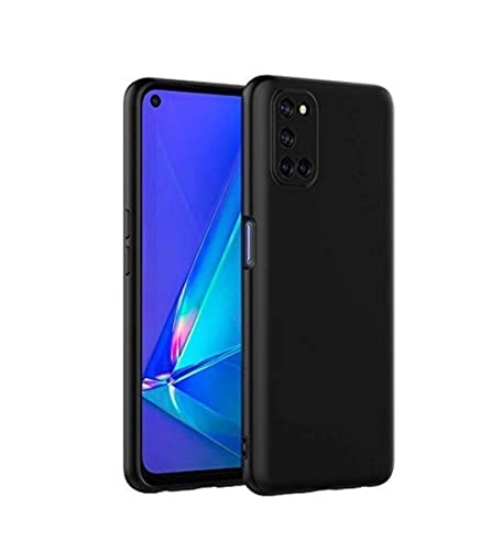 Image of Mobile Back Cover Case for Oppo Reno5 Pro 5G (Silicone Case|CameraProtection|Black SC1510)