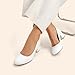 DREAM PAIRS Women's Pumps Low Chunky Block Heel Dress Shoes Closed Round Toe Comfortable Heels,Size 9,White-Pu,SDPU2462W