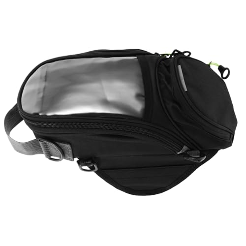 HAPINARY Bolsa De Tanque De Combustible para Motocicleta Correas De Equipaje De Motocicleta Casco De Botella De Combustible Motocicleta Chaqueta De De Malla El Plastico Black