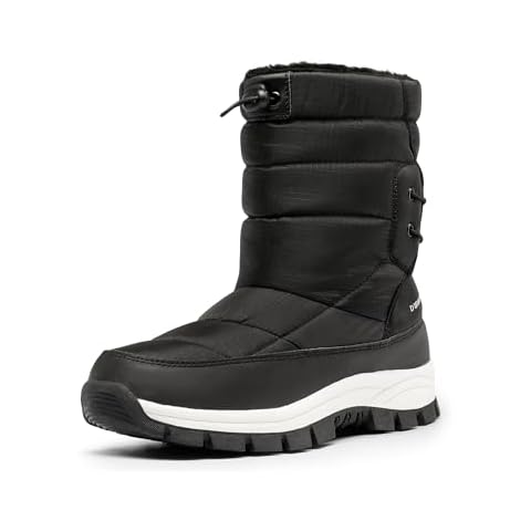 DREAM PAIRS Janara Mid Calf Snow Boots Cover