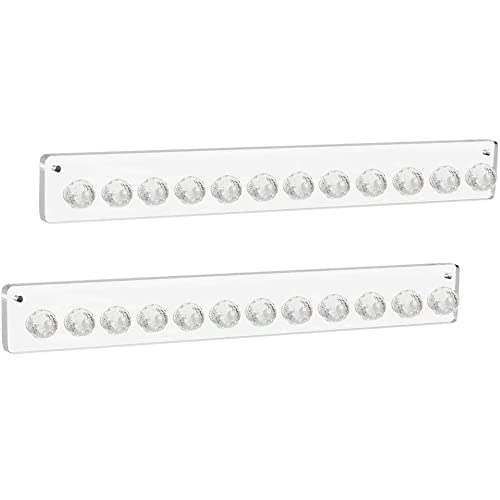 Xummy Collares, 1 paquete de organizador de joyas con 12 soportes de collar de diamantes para montar en la pared, para pendientes, pulseras, tobilleras, llaves Cover