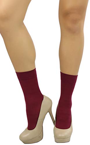 Image of ToBeInStyle Womens Pack of 6 Trouser Solid Print Anklet Socks