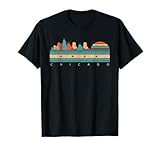 Chicago Flag Skyline Vintage Illinois City Retro Souvenir T-Shirt