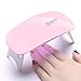 Produktbild NHX Nagellampe Nageltrockner USB-Ladung Tragbare Lampe 6 Watt Gel Nageltrockner 30 S 60 S Timer Licht Schnelle Trockene Nägel Gel Maniküre Für Nail Art,Pink