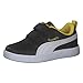 Produktbild PUMA Unisex Courtflex V2 V Ps Sneaker, Black White Pelé Yellow, 40 EU
