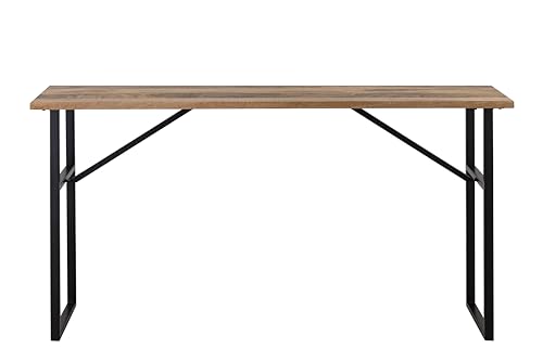 Canarm Deven Natural Wood & Black Console Table – 60”