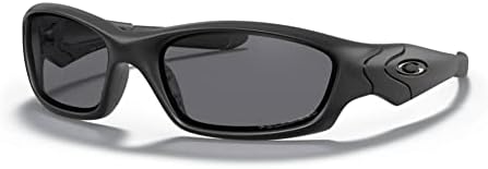 Oakley Men's Oo9039 Straight Jacket Sport Sunglasses, Matte Black