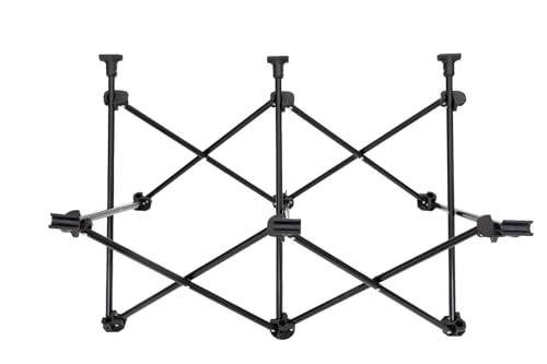 KingCamp Erhöhtes Hundebett Hundeliege Outdoor Haustierbett Haustierliege Atmungsaktivem Mesh & Wildledermatte & Rutschfesten Füßen für Reisen Garten Outdoor Indoor, Schwarz 121 × 68 × 30 cm