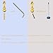 12 PCS Railing Bracket Spindles Furniture Connectors-Golden Iron Post End Caps for Glass Railing, Comes with Custom Screws and L-Shaped Wrenches to Easy Install