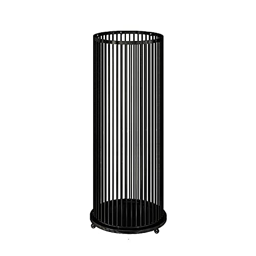 Soporte de paraguas redondo de metal con acabado moderno para el hogar