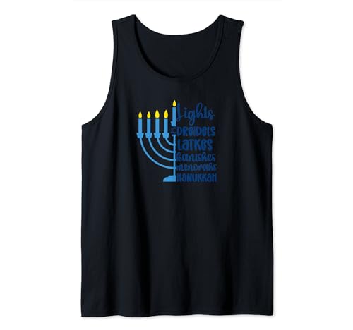Feliz Hanukkah 2023, Happy Janukah, Hanukkah Menorah Camiseta sin Mangas