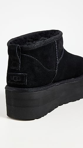 UGG Women's Classic Ultra Mini Platform Boot, Black, 9 | Image 2