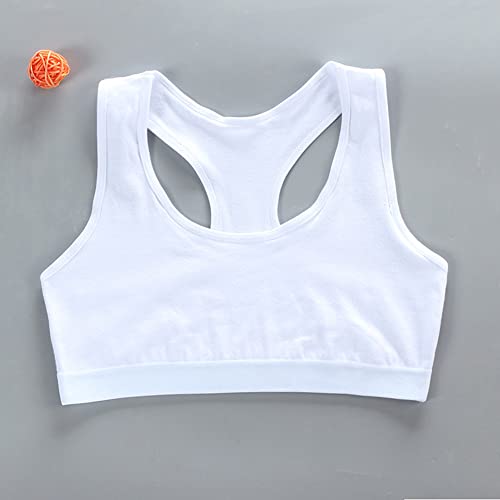 Training Racerback Bras 9-14 Years Girl's Starter Seamless Sports Cotton Bras Thin Soft Breathable Bra - 8 Pack4