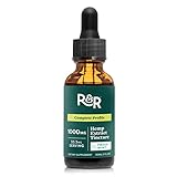 R+R Medicinals - Hemp Oil 1000mg Made with Organic Extract - 1000mg (33mg per Serving, 30 Servings, 1oz Bottle)