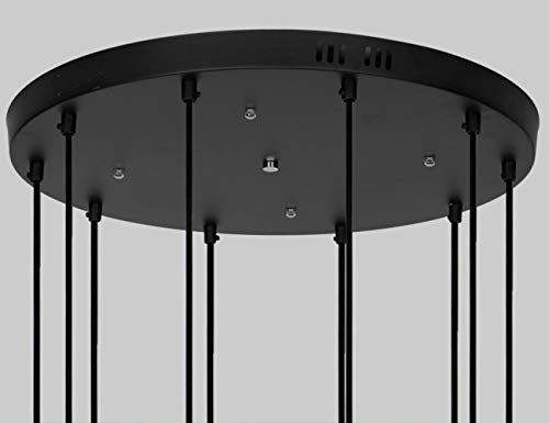 Lumière pour escalier en colimaçon rétro avec suspension longue