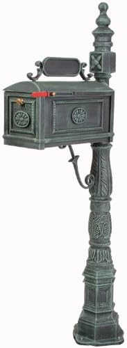 Decorative Residential Curbside Cast Aluminum Mailbox Verde Authentic * Original * Exclusive
