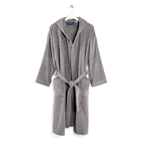 Caleffi Minorca Albornoz con Capucha, Perla, S Unisex Adulto