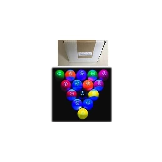 Epco BuyBocceBalls Listing - Premium Quality, American Made, Glo Regulation Billiard or Pool Set, with 5.75oz, 2.25" diam Balls