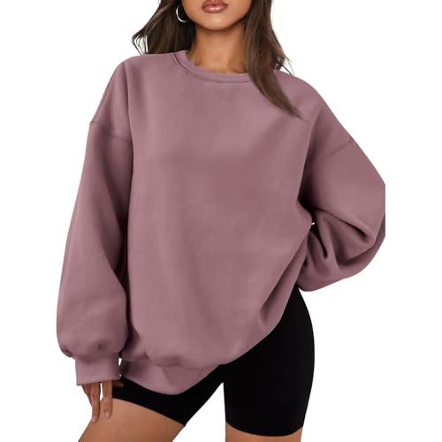 La Mejor Recopilación de Sudaderas para Mujer del mes. 49 EHRHDKNS Sudaderas con Cuello Redondo de Alta Calidad para Mujer (MX/US, Alfa, Grande, Regular, Regular, Rosa)
