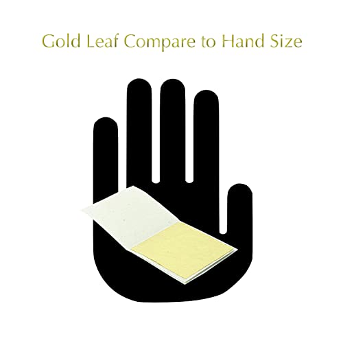 99.99% Pure Gold Edible Gold Leaf Sheets 24K GoldleafKing Zen Edition 10, 30, 50 Sheets Pack x 1.6" | S 4x4cm Perfect Medium Size (Zen Version - 50 Sheets)