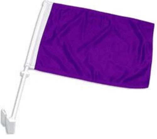 Moon Knives (2 Pack) Solid Purple 2ply Car Window Vehicle 12''x18'' Flag - Party Decorations Supplies For Parades - Prime Outside, Garden, Men Cave Decor Flag