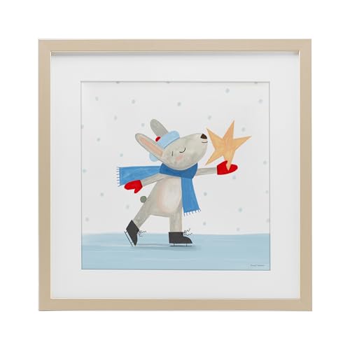 Affiche lapin Stupell encadrée verre marron : cadeau idéal de naissance - 2