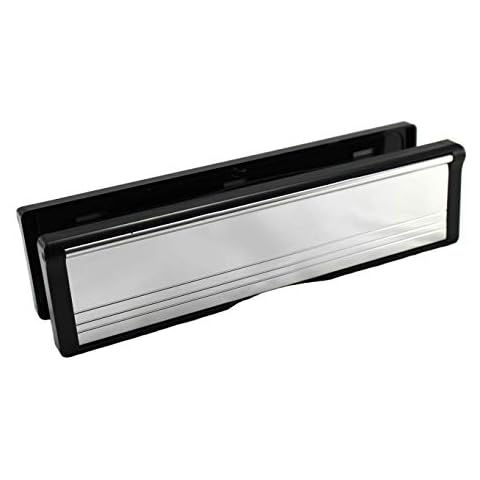 DJM Direct 40/80 UPVC Telescopic Sleeve Letterplate 10" - Polished Silver Cover