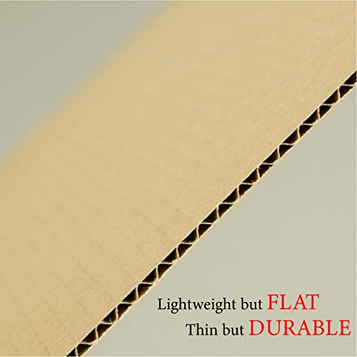 Image of ANSSDO 50 Packs 6x9 Inch Corrugated Cardboard Sheets, Premium Brown Kraft Corrugated Cardboard Divider Inserts Bulk Flat for Shipping, Mailing, DIY Decor and Crafts. (6x9-50 Pack)