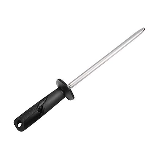SHARPAL 119N varilla de diamante para afilar cuchillos, varilla de afilado, afilador de cuchillos profesional para cuchillos cocina (recubrimiento de diamante, 25 cm)