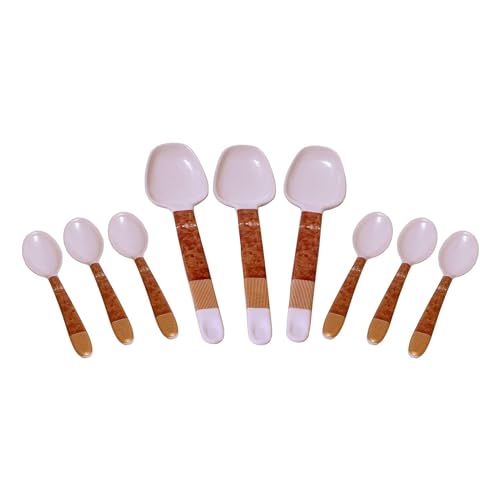 Service de table rond en mélamine incassable et complet pour simplifier vos réceptions - 7