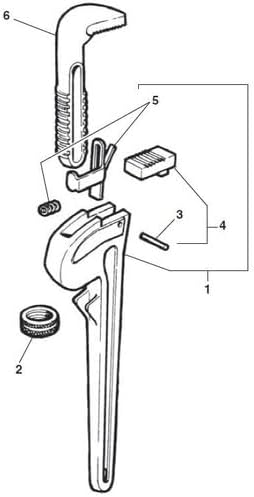 Miniatura 3 de Ridgid 31715 E4785 24 Heel J Pin (632-) Categoría Piezas y Accesorios para Llave de Tubería