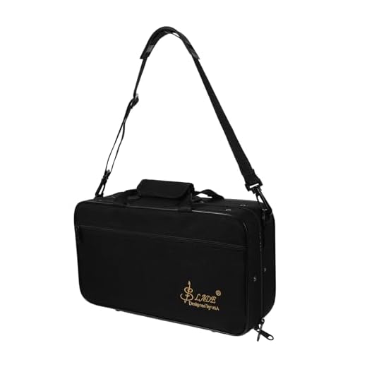 ibasenice Caixa 3pcs Estojo De Clarinete De Tecido Preto Bolsa Clarinete Bolsa Porta Clarinete Caso De Microfone Sem Fio Organizador De Viagens Maleta Eletrônico Viagem Tecido Oxford
