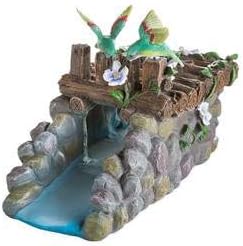 Whimsical Hummingbirds Decorative Downspout Gutter Cover Weather Resistant Resin Functional Yard Statue 13.5 L x 6.75 W x 7 H